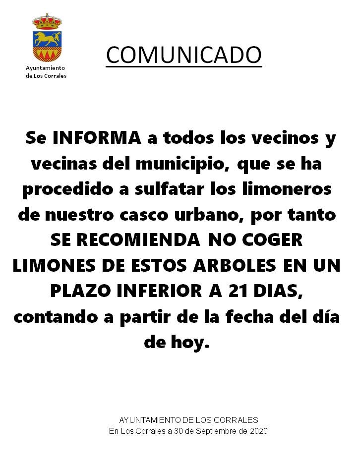 comunicado limones