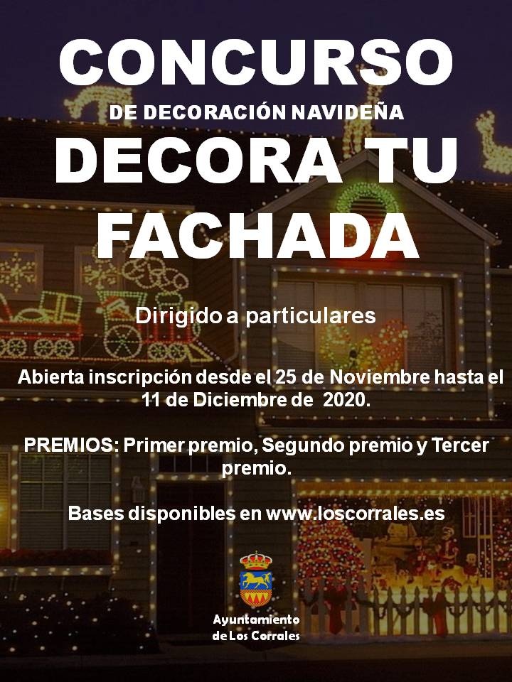 concurso decoracion navideña 1fachadas 2020 cartel